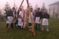 Oslava 730 výročia obce Vojkovce v roku 2012 - príprava občerstvenia pre účastnikov osláv